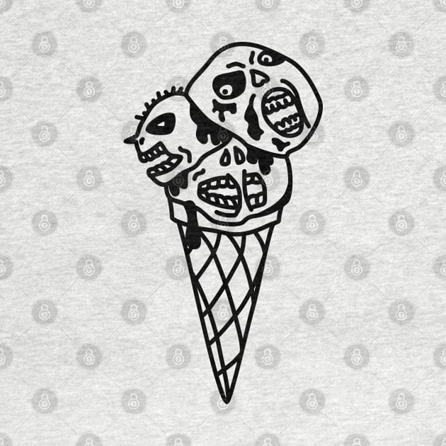 Ice Cream Cone Nightmare by sadpanda